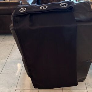 Black Grommet Curtain Panel